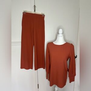 Marc New York Wide Leg Pants and long sleeve Set